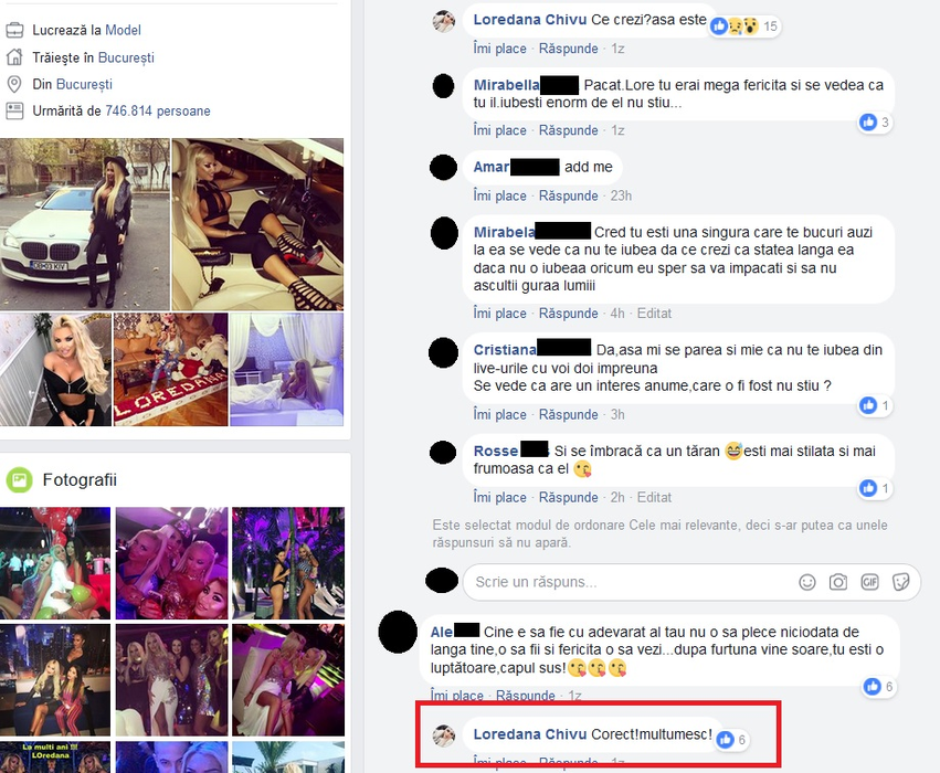 Reacția Loredanei Chivu după mesajul acid transmis de fostul iubit: „Nu am postat ca să atrag atenția sau lametări”