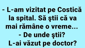 BANC | "L-am vizitat pe Costică la spital"