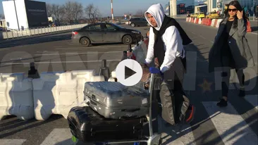  S-au întors în ţară de la +25 de grade! Logodnica lui Mutu şi-a ascuns burtica şi...