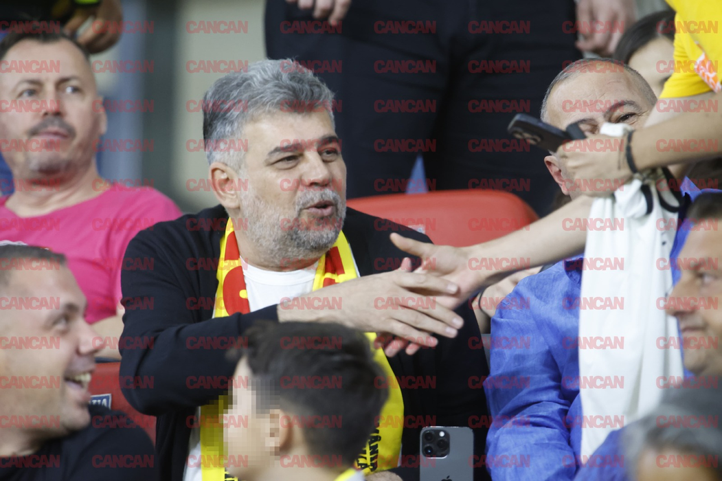 Marcel Ciolacu, în tribune la meciul FCSB - LASK Linz