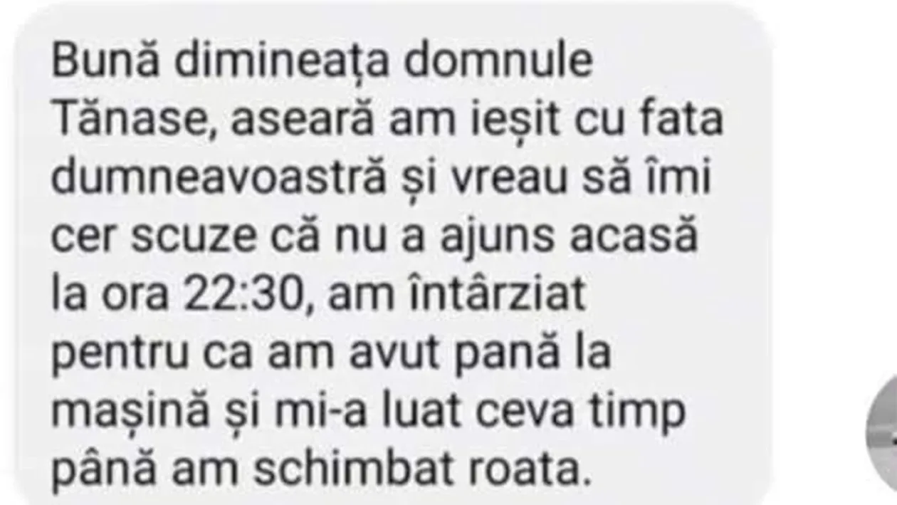 BANCUL ZILEI | Domnule Tănase, aseară am ieșit cu fata dumneavoastră și vrea să-mi cer scuze