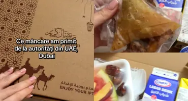 Ce alimente au primit românii blocați de bombardamente în Dubai. Autoritățile din Emirate le-au livrat gratuit cutii pline la cazare