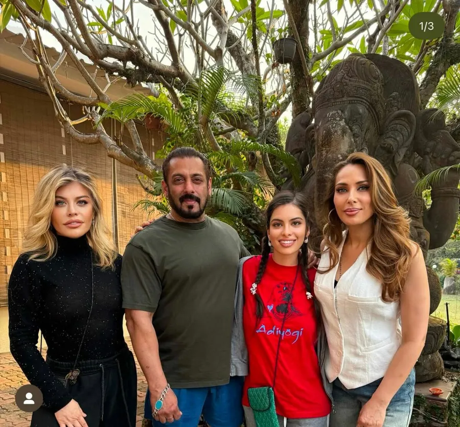 Loredana Groza, Iulia Vântur și Salman Khan. Sursă foto: Instagram