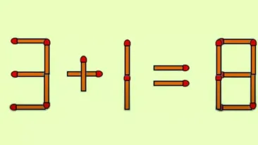 Test IQ pentru cei mai agili | Corectează ecuația 3+1=8 în 3 secunde