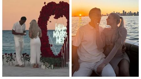 Nuntă în showbiz! Fotbalistul Ștefan Baiaram a cerut-o în căsătorie pe Cristina Răduț