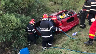 Accident grav pe Autostrada București-Pitești. Sunt șase victime, iar una dintre ele este încarcerată