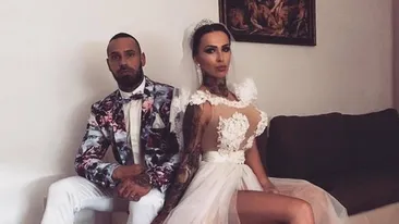 ”Spintecătoarea de la morgă” a fost azi mireasă. Cum arată Mihaela, cu o rochie tăiată până la mijloc!