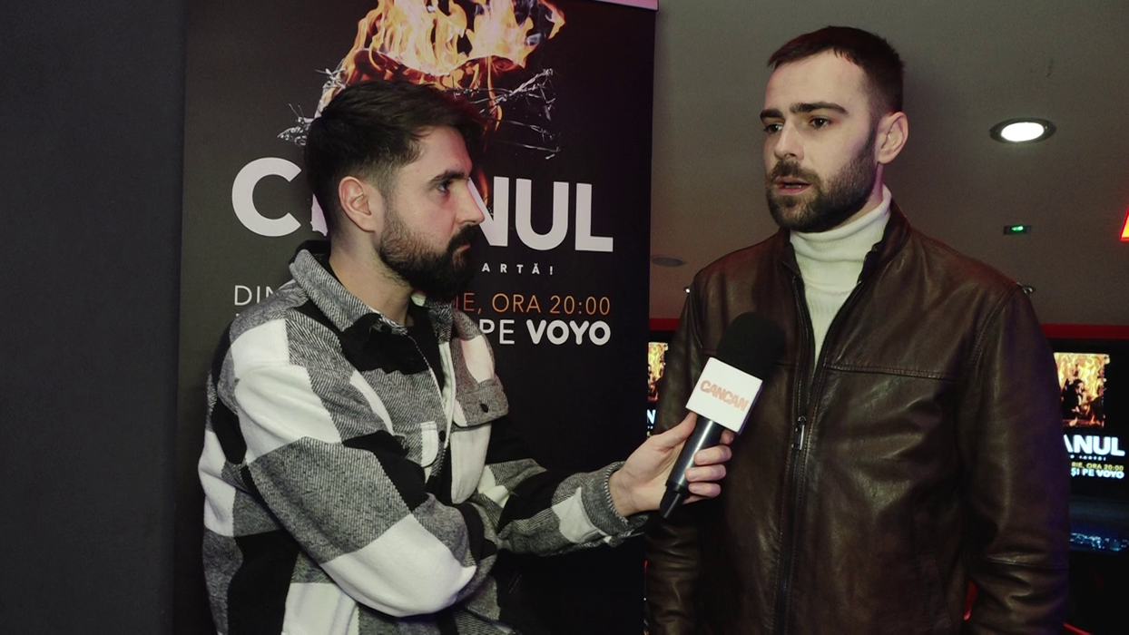 Denis Hanganu: "Nu, niciodată. De altfel, apreciez foarte mulți actori din țară, Adrian Titieni, Vlad Ivanov, pentru că încă nu am apucat să joc cu ei în film, nici în teatru. Și din afară sunt o sumedenie, dar eu nu cred în chestia asta cu modelul!" (Foto: captură video)
