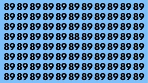 Test de inteligență | Nu toate numerele din imagine sunt 89. Găsește-l pe cei diferit!