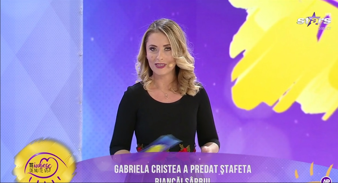 Gabriela Cristea, primele declarații după ce a fost înlocuită la cârma emisiunii “Te iubesc de nu te vezi”