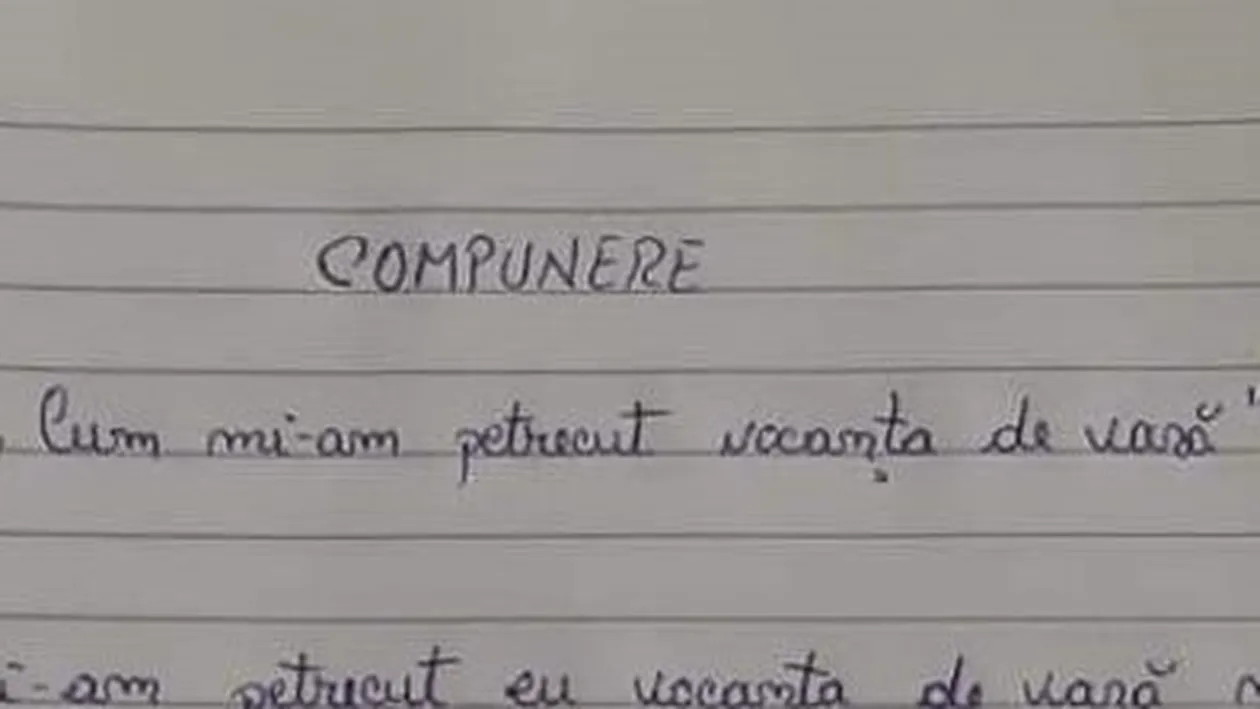 Cum a devenit compunerea unui copil din România virală pe internet: ”Dacă îmi dați nota 4, ne... ”