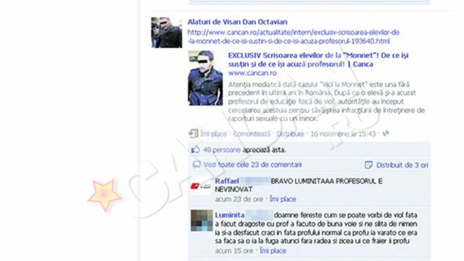 Eleva "violata" de la Liceul "Jean Monnet" isi pune planurile de razbunare in aplicare. Ii "vaneaza" pe sustinatorii profesorului de sport!