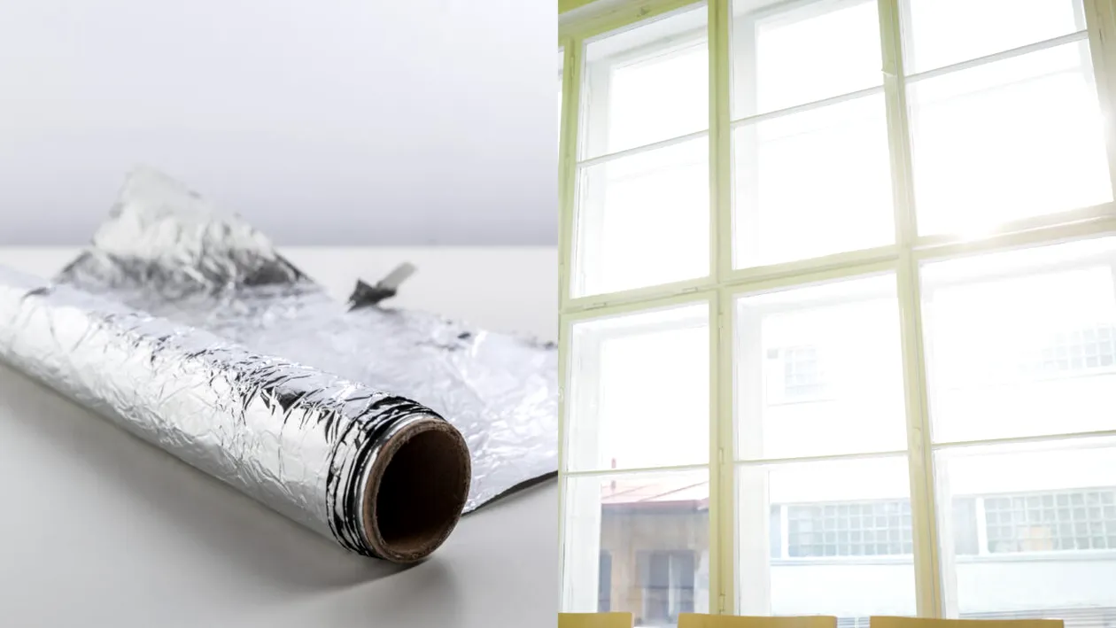 Pericolul la care ești expus dacă pui folie de aluminiu pe geamuri, ca să răcorești casa. Grijă mare!
