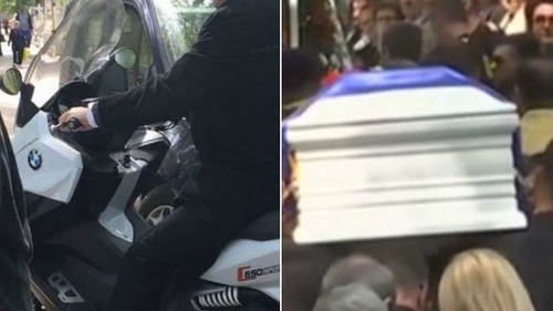 Ilie Năstase a venit pe scuter la înmormântarea Ionelei Prodan! L-a parcat printre morminte
