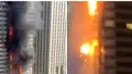 Incendiu masiv în Dubai. Un zgârie-nori de 67 de etaje a fost înghiţit de flăcări. 4.000 de persoane, evacuate