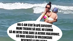 E mama (foto)model. Eba şi-a ”concediat” bona la mare!