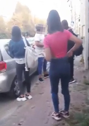 Bătaie în fața Liceului "Tudor Vianu" din Giurgiu