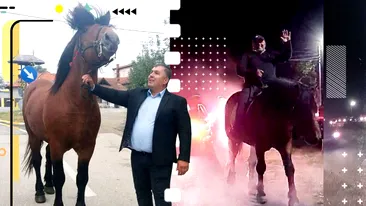 Povestea primarului din Gorj care a sărbătorit în goana calului obținerea unui nou mandat. «Şoimul» este prietenul meu, care îmi ştie greutăţile