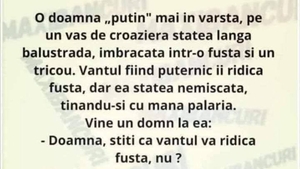 BANCUL ZILEI | Ce a făcut o pensionară pe un vas de croazieră