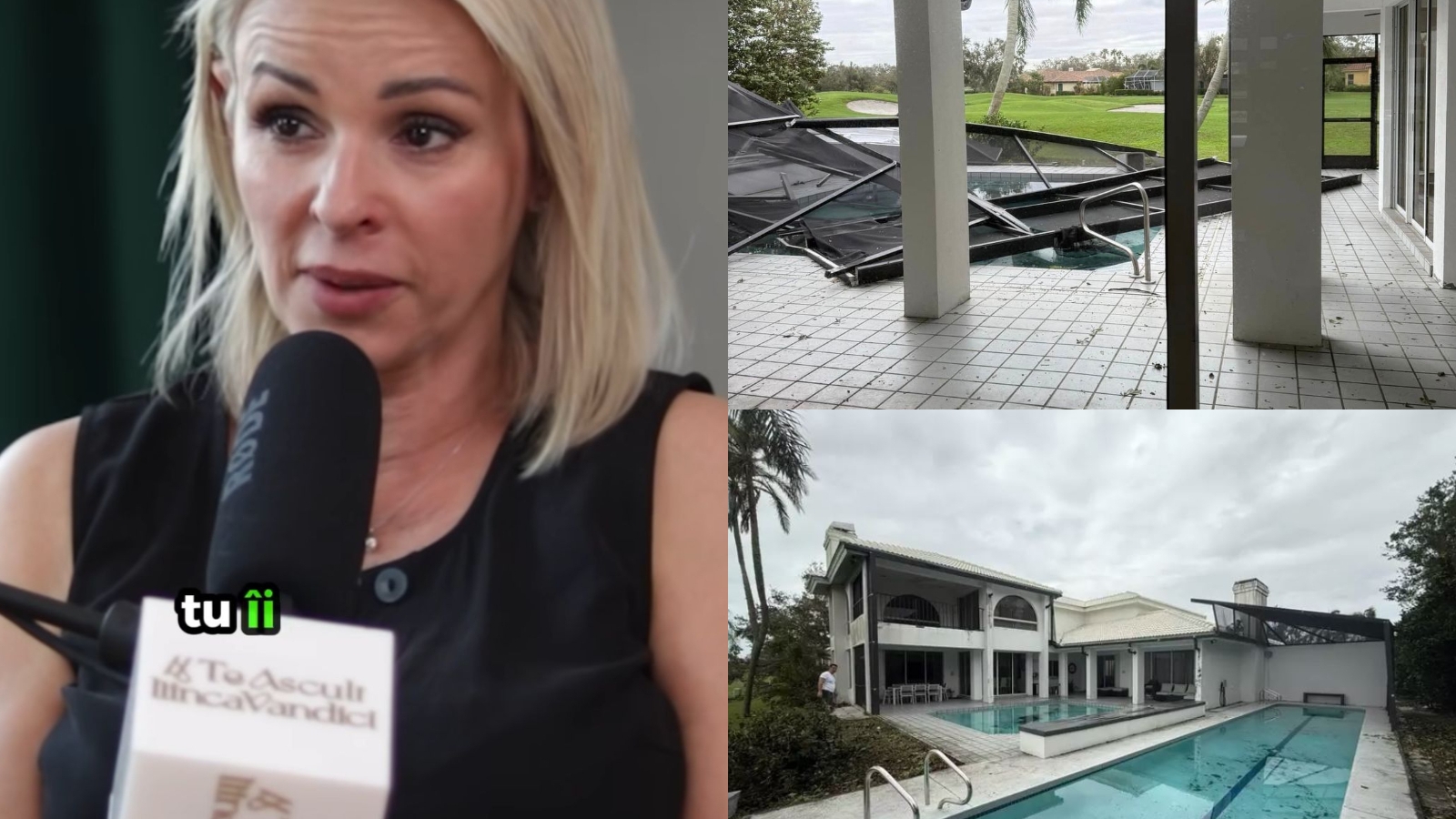 Casa lui Catrinel Sandu, afectată de uraganul Milton. Cum arată acum: ”O să ne adăpostim acolo”