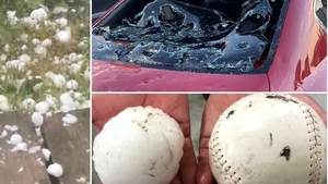 Imagini apocaliptice! Grindina cât o minge de tenis a făcut ravagii