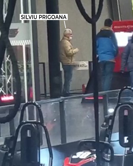 Silviu Prigoană, la Romexpo, acolo unde și-a dus băiatul, pentru o tură de karting