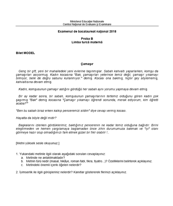 Bacalaureat 2019. Ce subiecte au picat la limba și literatura maternă oral