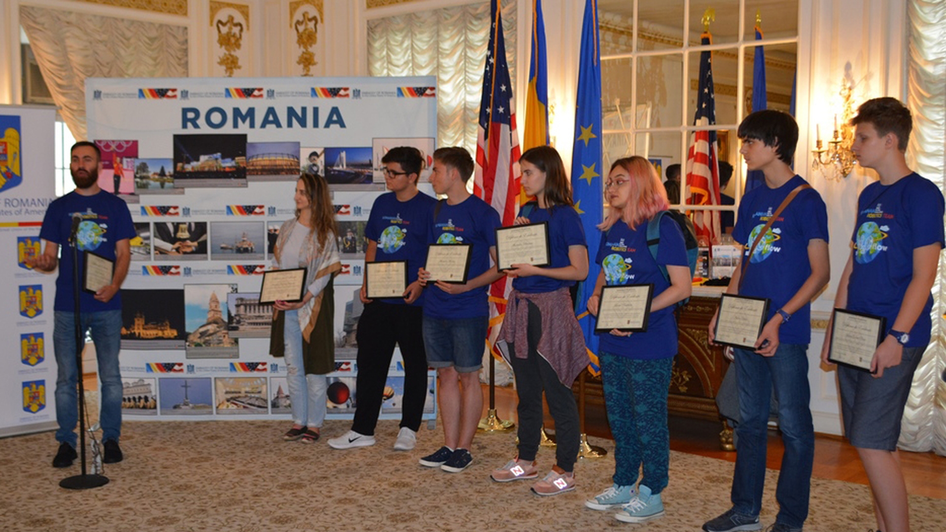 Cum au fost onoraţi în SUA românii participanţi la Olimpiada de Robotică! 