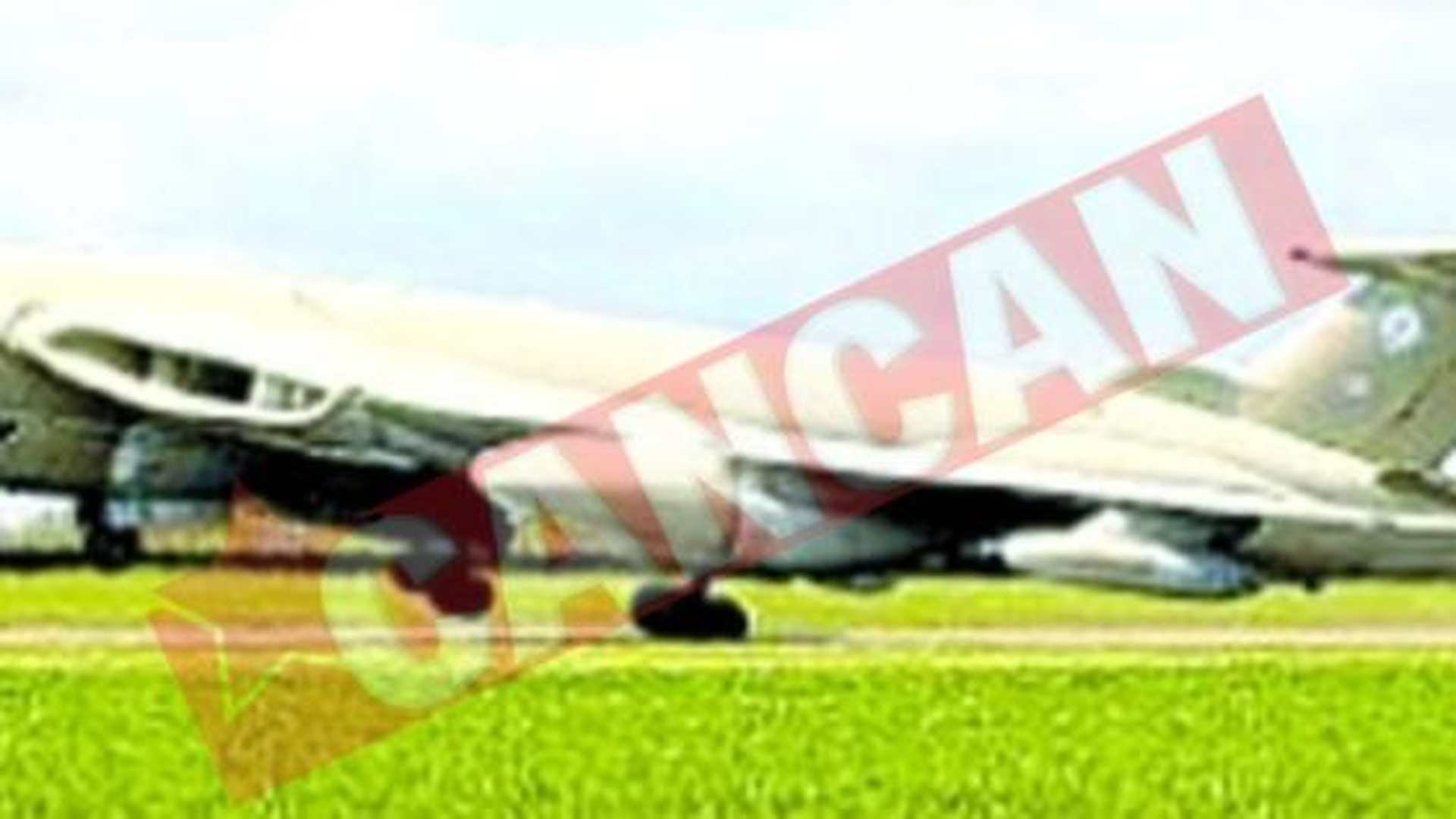 Un bombardier a decolat din greseala