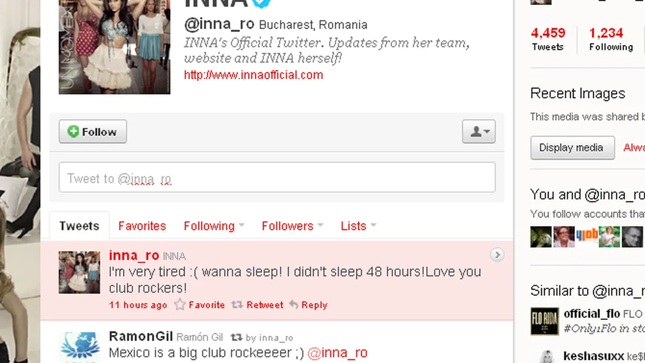 Inna tot n-a invatat engleza! Avem dovada de pe Twitter!