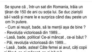 BANCUL ZILEI | Se spune că, într-un sat din România, trăia un țăran de 150 de ani