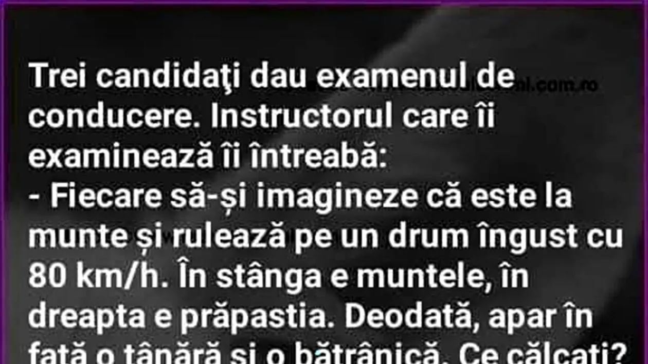 BANC | Trei candidați dau examenul de permis auto