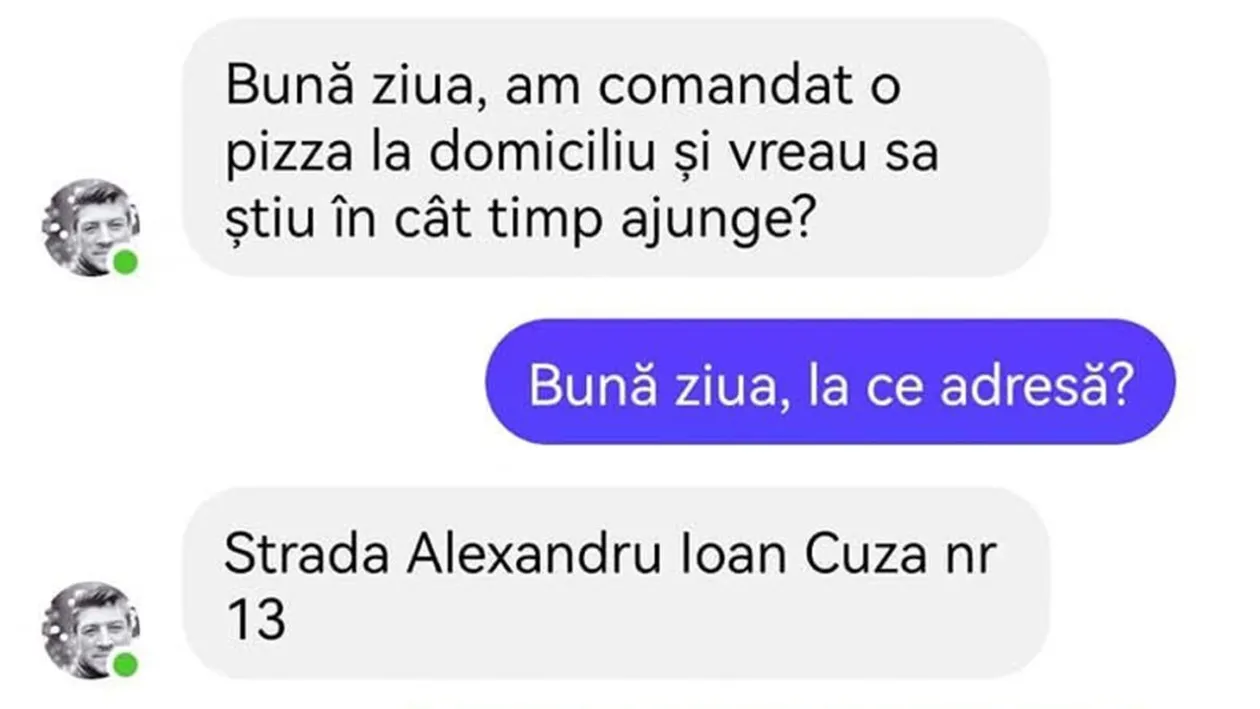 BANC | Am comandat pizza la domiciliu și vreau să știu în cât timp ajunge