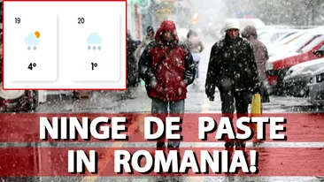 Orașele din România în care va ninge de Paște. Prognoza meteorologilor Easeweather