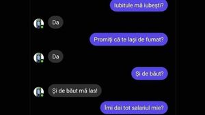 BANCUL ZILEI | "Iubitule, promiți că te lași de fumat?"