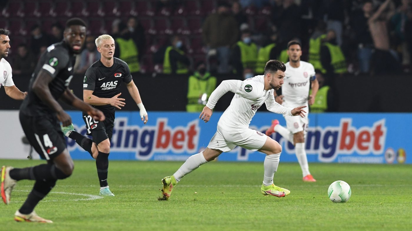 Învinsă și de AZ Alkmaar, CFR Cluj rămâne ultima în Grupa D din Conference League!