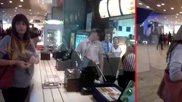 Iubita lui Costelus Casuneanu isi face poftele la mall. Si-a “hranit” bebelusul cu inghetata!