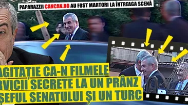 Paparazzii CANCAN.ro au fost martori la intreaga scena. Agitatie ca-n filme la un pranz intre seful Senatului si un turc!