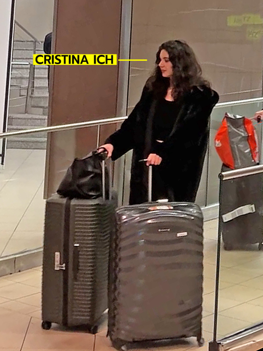 Christina Ich s-a întors din Italia luni noapte / (Sursa: CANCAN.RO)
