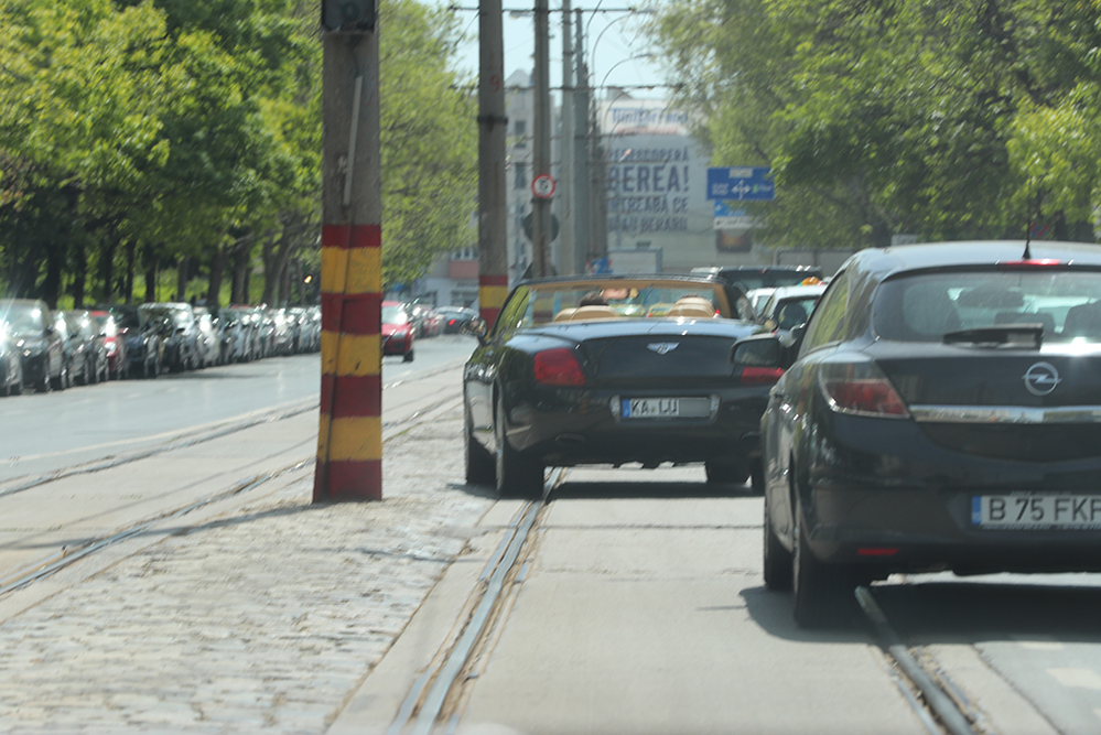 Merge pe linia de tramvai nestingherit