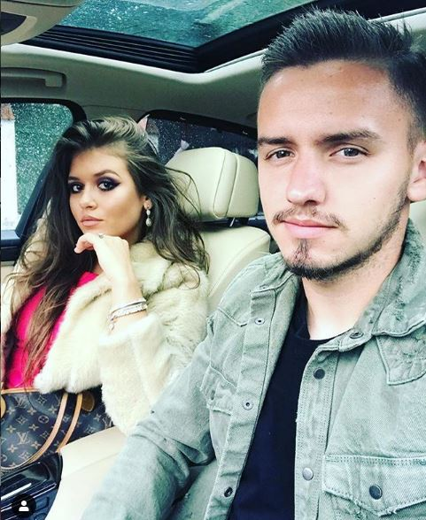 Daniel Benzar, alături de frumoasa lui iubită, Maria
