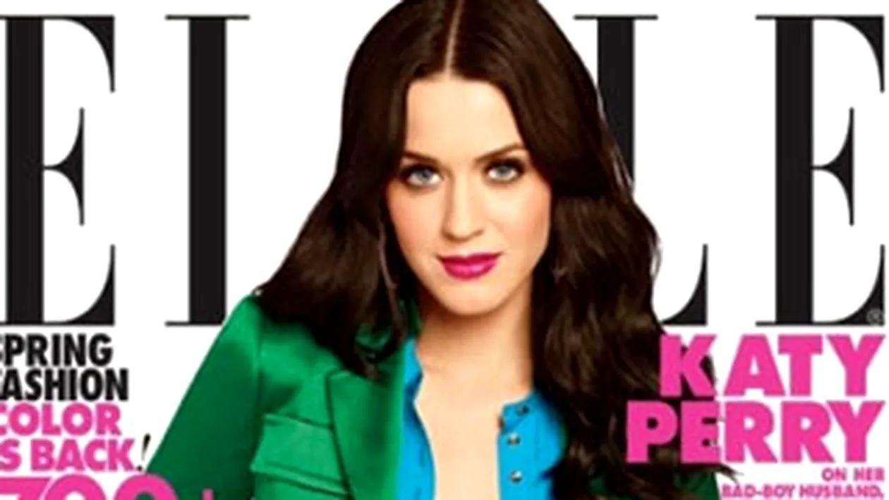 Katy Perry coloreaza revista Elle!