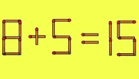 TEST IQ | E nevoie să mutați un singur chibrit, pentru a corecta 8 + 5 = 15