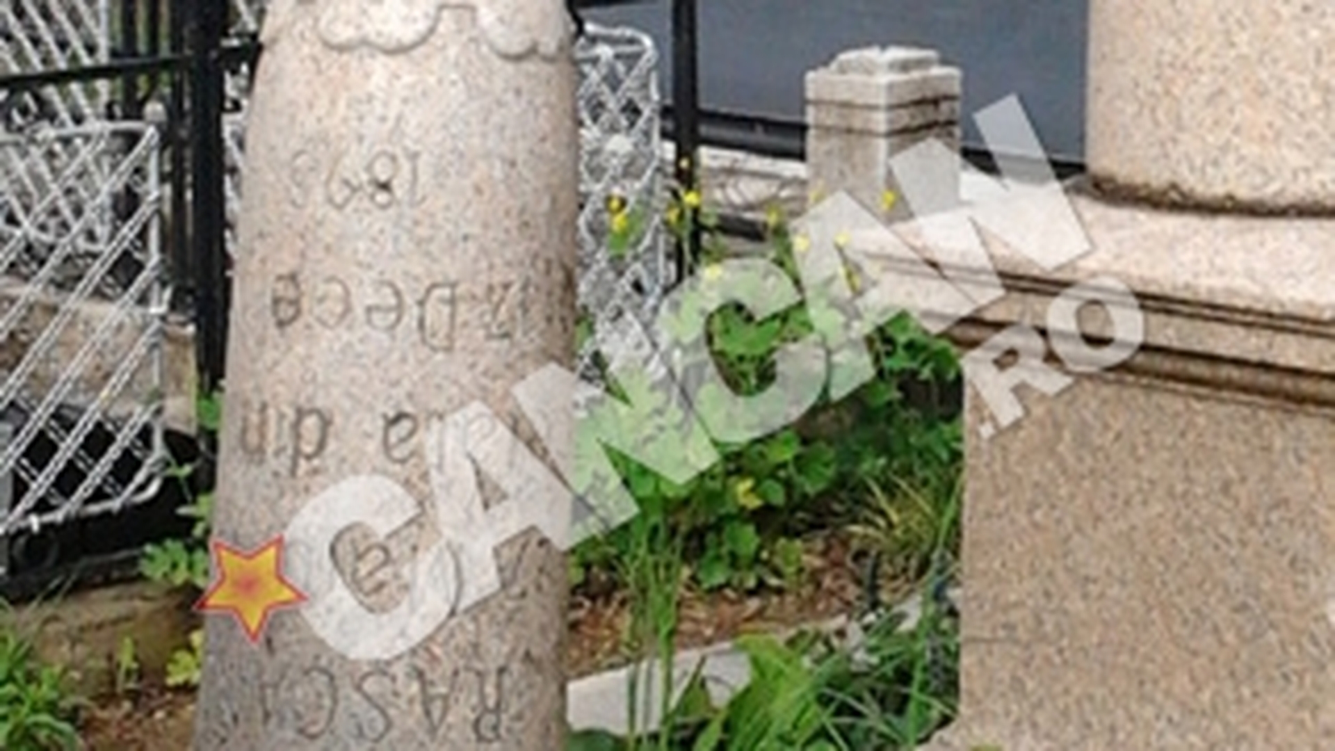 Monument funerar in forma de falus, in cimitirul din Ploiesti! L-au ridicat la capataiul unei prostituate!