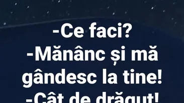 BANCUL ZILEI | Mănânc și mă gândesc la tine