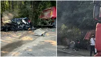 Accident tragic pe Centura Capitalei! Impact devastator între un camion și un autoturism. Circulația blocată