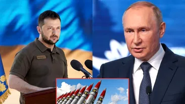 Volodimir Zelenski reacționează după ce Putin a amenințat că apelează la armele nucleare