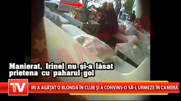 Irinel a agatat o blonda in club si a convins-o sa-l urmeze in camera