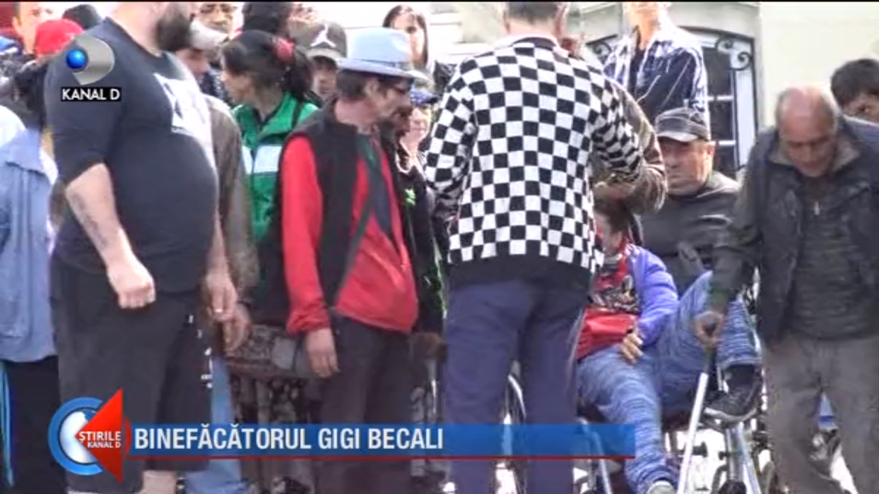 Imagini fabuloase! Câți lei i-a dat Gigi Becali acestui băiețel cu handicap