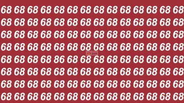 Test de inteligență | Identificați singurul număr care nu este 68!